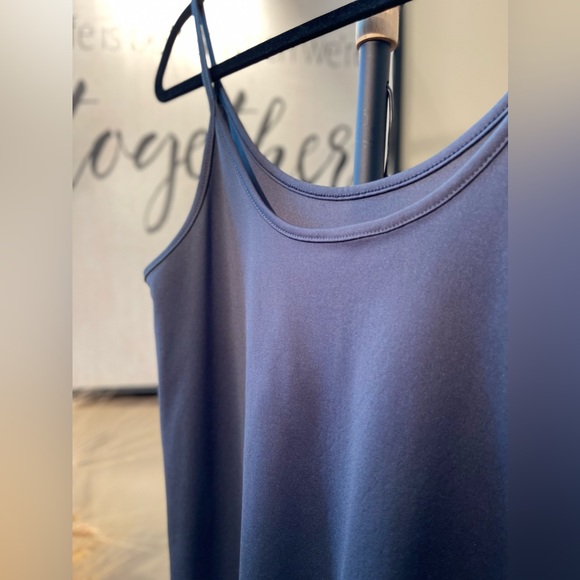 2 Pieces Lacy Gray Dress with Stone Detailed and Long Sleeves - Picture 13 of 13